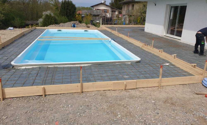 Réalisation de piscine enterrée à Thyez, Scionzier, Garden Art