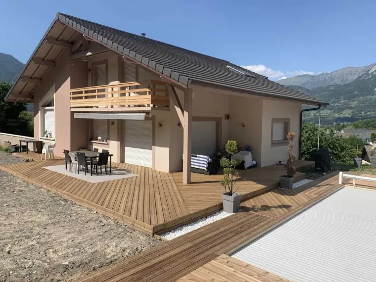 Paysagiste pour l'installation d'une piscine à coque et l'aménagement extérieur à Scionzier, Scionzier, Garden Art