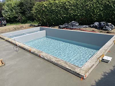 Réalisation d'une piscine en béton à Megève, Scionzier, Garden Art
