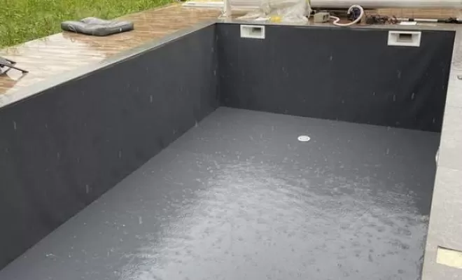 Pose de revêtement en PVC armé pour piscine à Scionzier, Scionzier, Garden Art